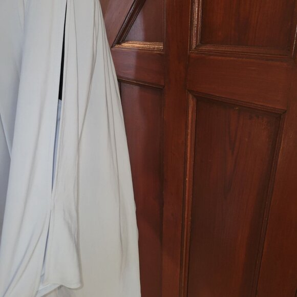 CHAUS New York Womens 1X Light Blue Zip-Front Tunic Top - Picture 4 of 7